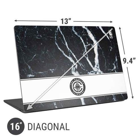 NBA LA Clippers Marble Universal Laptop 16in (13 x 9.4in) Skin